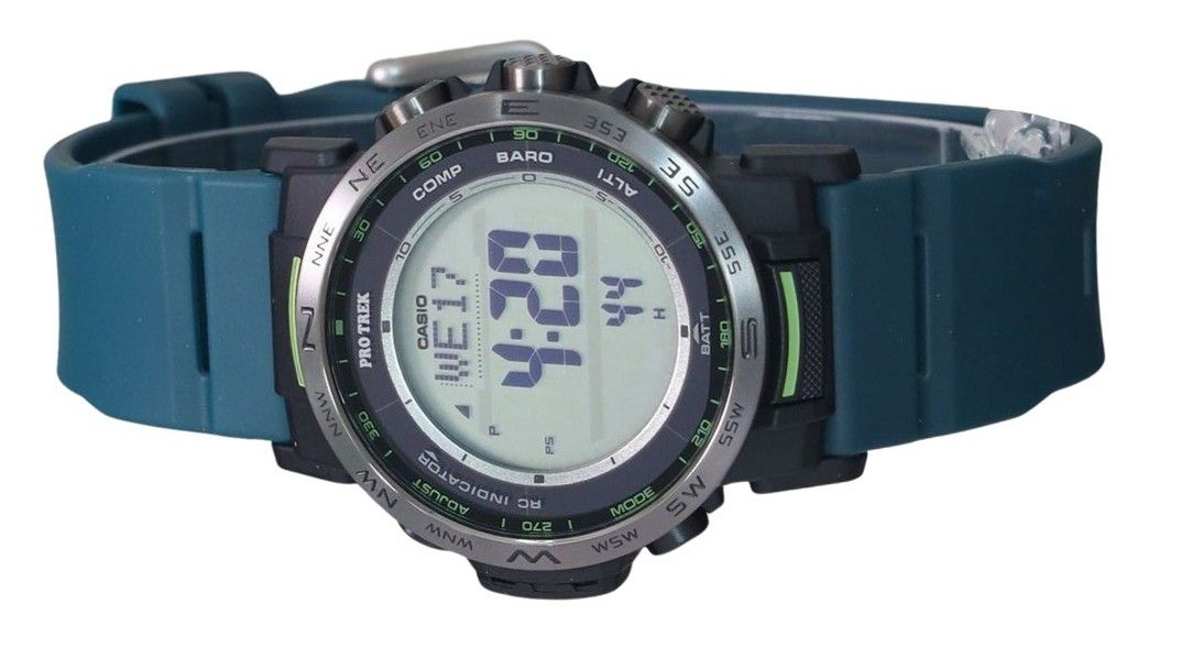 Pre-owned Casio Pro Trek Climber Line Digital Radio Controlled Mens Watch Prw-35y-3 100m